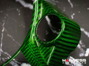 Alfa Romeo Stelvio Steering Wheel Trim - Carbon Fiber - Center Trim Piece - Italian Theme - QV Model